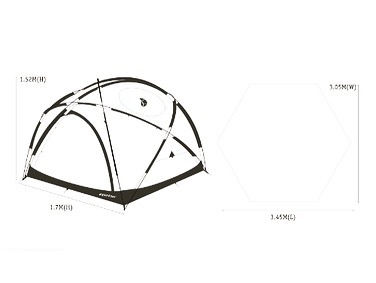 groundcover ACORN HOUSE DOME 3.45 | 神戸市西区のキャンプ専門